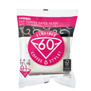 Hario | V60 01 White Filters | 100pcs