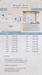 Barista Room | Catering Service Cart 1