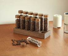 Load image into Gallery viewer, Barista Space | Coffee Bean Keeper With Wooden Stand
