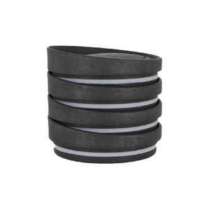 Huskee | Pack of 4 Lids | Natural & Charcoal