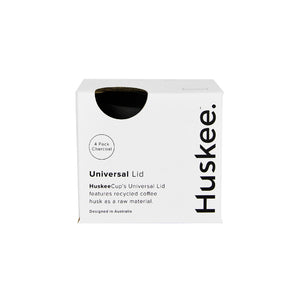 Huskee | Pack of 4 Lids | Natural & Charcoal