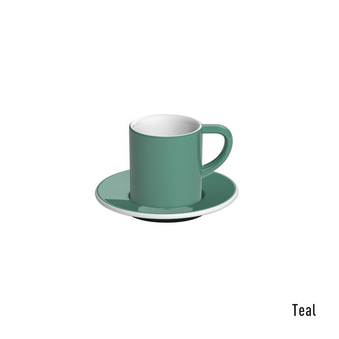 LOVERAMICS | Bond |  Cups & Saucer | Teal | 80ml Espresso
