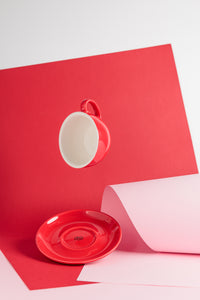 Red Ceramic Cup | 6.5/7.5oz